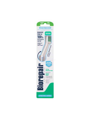 Biorepair Antibacterial Toothbrush Medium Четка за зъби 1 бр увредена кутия