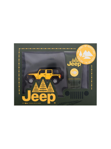 Jeep The Spirit Of Adventure Подаръчен комплект душ гел 200 ml + количка увредена кутия