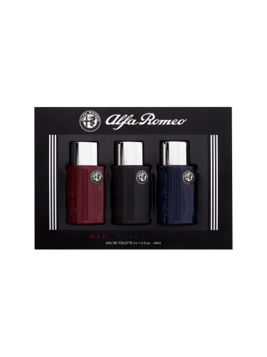 Alfa Romeo Collection Подаръчен комплект EDT Black 40 ml + EDT Red 40 ml + EDT Blue 40 ml