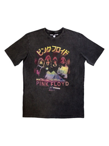 Pink Floyd Риза Japan Poster Stone Wash Unisex Charcoal Grey 2XL