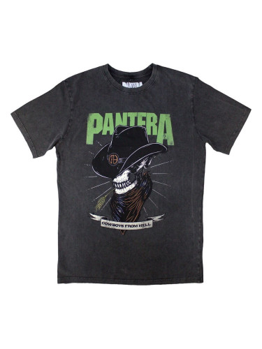 Pantera Риза Skeleton Cowboy Stone Wash Unisex Charcoal Grey S