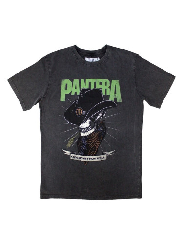 Pantera Риза Skeleton Cowboy Stone Wash Unisex Charcoal Grey 2XL