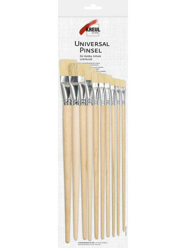 Kreul Universal Bristle Комплект плоски четки 10 бр