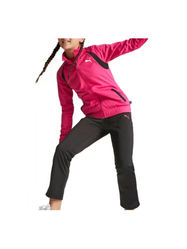 PUMA Tricot Tracksuit Pink/Black 