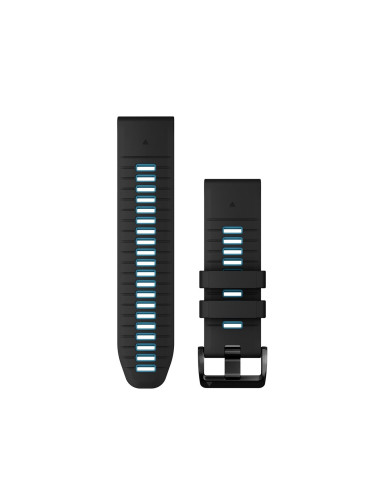 Силиконова каишка Garmin QuickFit 26 мм, черна със синьо, 010-13281-05