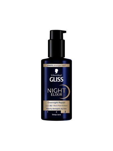 Schwarzkopf Gliss еликсир за коса - Ultimate Repair Night Elixir