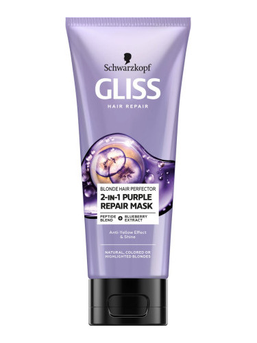 Schwarzkopf Gliss маска за коса - Blonde Hair Perfector Mask