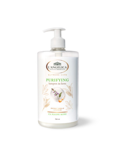 L'Angelica Почистващ шампоан с помпа Purifying Shampoo With Pump - For Oily Hair