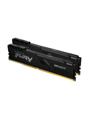 KINGSTON DRAM 16GB 3200MHz DDR4 CL16 DIMM (Kit of 2) FURY Beast Black EAN: 740617319903