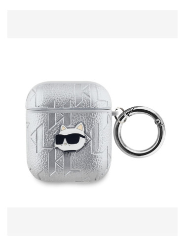 Karl Lagerfeld AirPods 1/2 Silver Калъф Srebaren