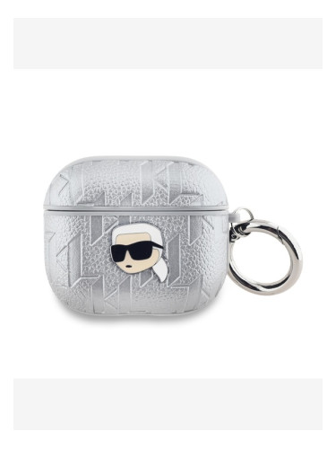 Karl Lagerfeld AirPods 3 Silver Калъф Srebaren