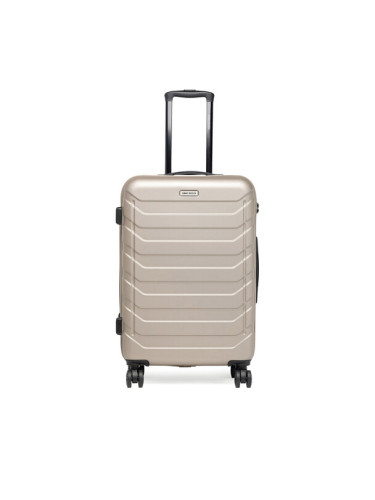 Gino Rossi Среден куфар GIN-M-002-05 Златист