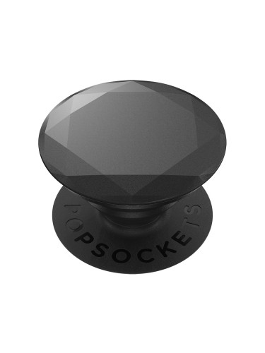 Оригинален попсокет PopSockets® PopGrip Premium Metallic Diamond, Черен