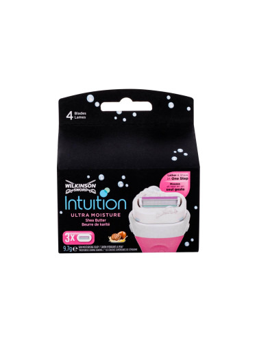 Wilkinson Sword Intuition Ultra Moisture Резервни ножчета за жени 3 бр увредена кутия