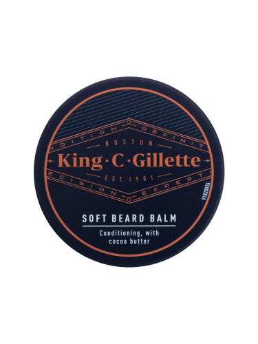 Gillette King C. Soft Beard Balm Балсам за брада за мъже 100 ml увредена опаковка