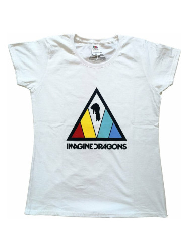 Imagine Dragons Риза Triangle Logo Womens White XS