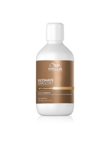 Wella Professionals Ultimate Smooth Shampoo интензивен подхранващ шампоан за блясък и мекота на косата 100 мл.