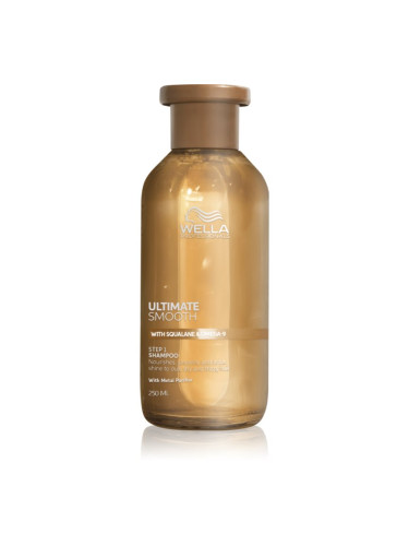 Wella Professionals Ultimate Smooth Shampoo интензивен подхранващ шампоан за блясък и мекота на косата 250 мл.