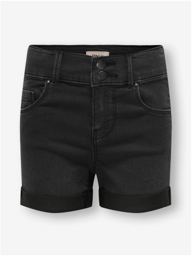 Black girls' denim shorts ONLY Carmen - Girls