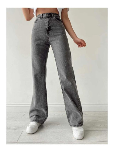 17413 Dewberry Loose Women Jeans-SMOKED