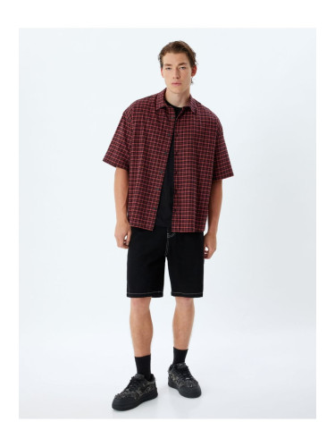 Koton Short Sleeve Shirt Patterned Cotton