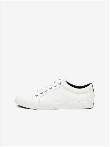 White Men's Leather Sneakers Tommy Hilfiger - Men