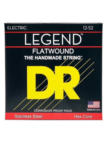 DR Strings Legend Flatwound Medium 12-52 Струни за електрическа китара