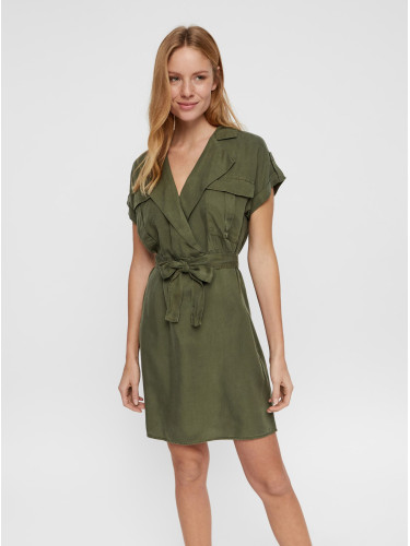 Khaki Shirt Dress Noisy May Vera - Women