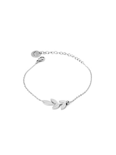 VUCH Silver Little Leaf Bracelet