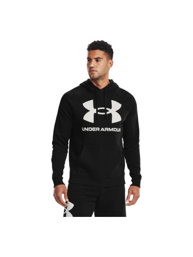 Суитшърт Under Armour Rival Fleece Big Logo Hoodie Black/ Onyx White XL