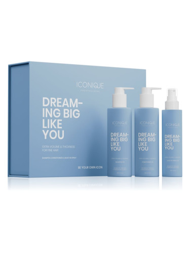 ICONIQUE Professional DREAMING BIG LIKE YOU Volume & Thickness Set: Shampoo 250 ml, Conditioner 250 комплект за увеличаване на обема