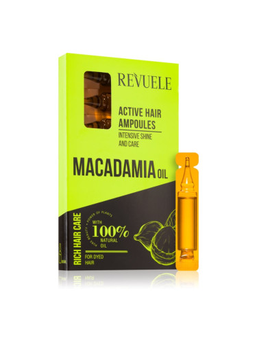 Revuele Macadamia Oil Active Hair Ampoules ампули за боядисана коса 8x5 мл.