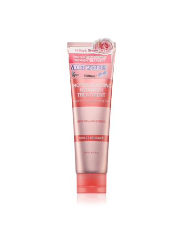 KUNDAL Protein Bonding Care No Wash Treatment грижа без отмиване за увредена коса с аромат Violet Muguet 130 мл.