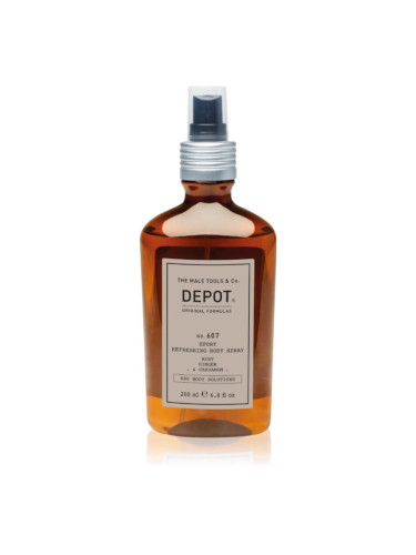 DEPOT 600 BODY SOLUTIONS NO. 607 SPORT REFRESHING BODY SPRAY освежаващ спрей за тяло за мъже 200 мл.