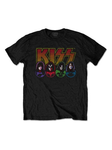 Kiss Риза Logo, Faces & Icons Unisex Black L