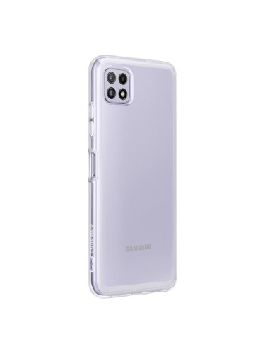 Оригинален гръб Samsung Soft Clear Cover за Galaxy A22 5G - Прозрачен, EF-QA226TTE