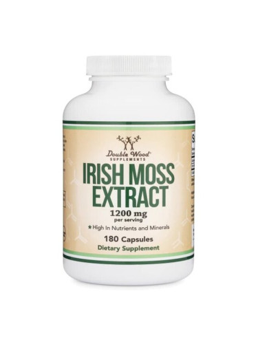 Irish sea moss - Червени водорасли (ирландски мъх), 180 капсули Double Wood