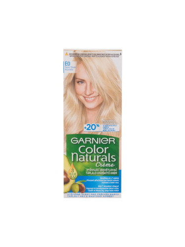 Garnier Color Naturals Créme Боя за коса за жени 40 ml Нюанс E0 Super Blonde увредена кутия