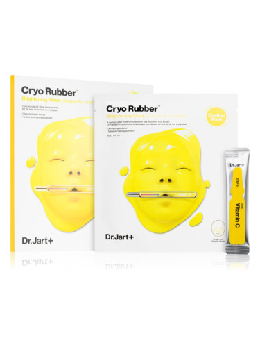 Dr. Jart+ Cryo Rubber™ Brightening Mask платнена маска за озаряване на лицето 40 гр.