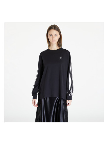 Тениска adidas 3 Stripes Longsleeve T-Shirt Black S