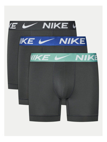 Nike Комплект 3 чифта боксерки Brief 0000KE1157 Сив