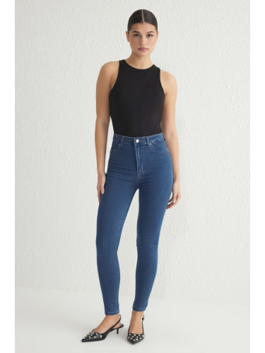 Trendyol Indigo High Waist Skinny Jeans