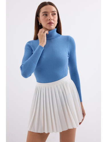 Bigdart 10311 Turtleneck Knitwear Sweater - Blue