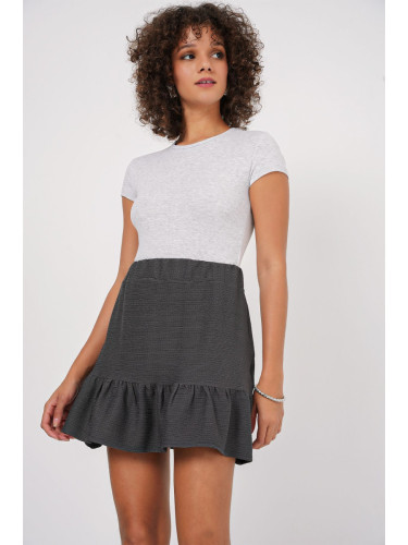 Bigdart 1884 Knitted Mini Skirt - Anthracite