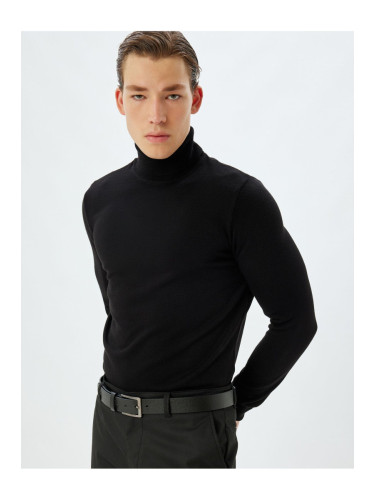 Koton Knitted Sweater Turtleneck Basic Long Sleeve