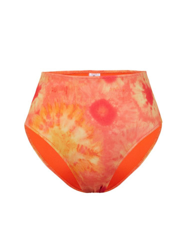 Trendyol Orange-Multicolored Animal Panties Diver/Scuba High Waist Bikini Bottoms