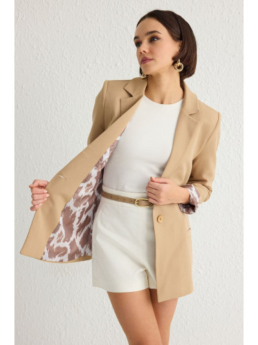 Trendyol Cream Blazer Jacket