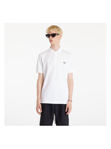 Тениска FRED PERRY Plain Polo Short Sleeve Tee White XL