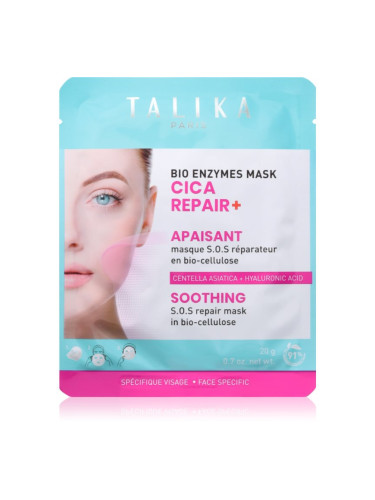 Talika Bio Enzymes Cica Repair Soothing платнена маска за проблемна кожа, акне 20 гр.