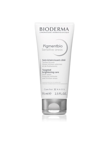 Bioderma Pigmentbio Sensitive Areas озаряващ крем за тяло Против тъмни петна 75 мл.